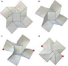 instructions to make an origami flower