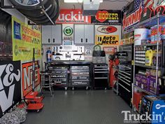 the shop has many different tools in it