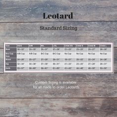 the standard guitar string is available for all made to order lectard standards and sizes