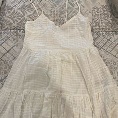 White Dress. Brand New, Never Worn. Cotton Sundress For Date Night, White Cotton Mini Dress For Date Night, White Cotton Mini Sundress, White Casual Sundress For Date Night, White Cotton Sundress For Date Night, Colorful Dresses, White Dress, Color White, Brand New