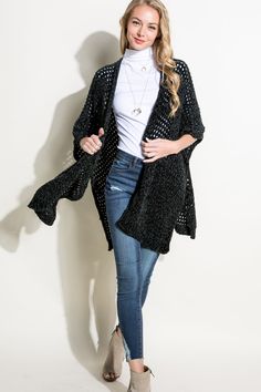 ⭐️ S A L E ⭐️ reg. price $50 The Sherry Chenille Cardigan is a super soft chenille open knit layer that you will love! The Sherry is One Size that fits all size XS - 3XL One Size Open Knit Cardigan For Layering, Trendy One-size Open Knit Outerwear, Trendy One Size Open Knit Outerwear, Open Front Sweater For Layering, One Size Open Front Sweater For Layering, Cozy Open Knit Outerwear For Layering, One Size Open Knit Cardigan, One Size Knit Outerwear For Layering, One Size Open Front Open Knit Outerwear