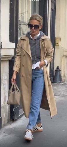 Laid Back Chic Outfits, Chic Outfits Casual, Trench Coat Outfit, Chique Outfits, Casual Day Outfits, Casual Chic Outfit, Fashion Mistakes, Sporty Outfits, 가을 패션