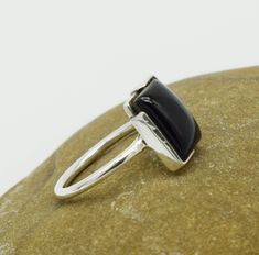 Solid 925 Sterling Silver Rectangle Shape Gemstone NATURAL BLACK ONYX Beautiful Handmade Rings Gift for Her Rings KGJ-R-06 * 100% Top quality materials used and genuine natural gemstones. We offer a 100% Satisfaction Guarantee of our unique handcrafted 925 silver jewelry studded with real gemstones. Please read our shipping policy thoroughly.The shipping charges not only for shipping cost also covered handing charges i.e. eBay fees, PayPal Fees ,shipping envelope ,Packaging, stationary, office e Rectangular Onyx Gemstone Rings, Rectangular Onyx Rings For Gifts, Rectangular Onyx Rings For Gift, Onyx Jewelry, Sterling Silver Jewelry Handmade, Black Onyx Ring, Handmade Rings, Silver Jewelry Handmade, Onyx Ring