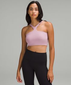 Two Looks Are Better Than One. We Designed This Bra With Super-Stretchy, Soft Fabrics To Give You A Flexible Fit For Every Phase Of Your Cycle. Flip It Back To Front. Designed For Yoga And Casual. Intended To Provide Light Support For A-C Cups During Low-Impact Activities Such As Yoga, Lounging, And Everyday Wear:using High-Stretch Fabrics Allowed Us To Remove The Elasticized Underband For An Ultra-Comfortable, All-Day Fit:xxs/xs = Lululemon 2-6 S/m = Lululemon 8-10 L/xl = Lululemon 12-14:the Ultra-Stretchy Nature Of The Fabrics Means That This Bra Feels Comfortable During All Phases Of Your Cycle. A Lightweight, One-Piece Bra Cup Provides Added Coverage. To Wear, Slide The Bra Cup Into The Pocket Opening Of The Side You Want To Wear In The Front. Hook It Into Place. Wear It As A V-Neck Wi Bra Cup, Rose Blush, Longline Bra, Dress Bra, Lululemon Women, Short Coat Jackets, Back Women, Womens Bras, Business Casual Outfits