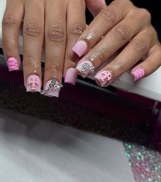 Plain Acrylic Nails, Short Pink Nails, Kylie Nails, Kids Nail Designs, Cute Short Nails, Duck Nails, Simple Gel Nails