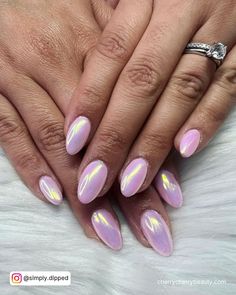 72 Designs: Chrome Pink Nails 65 Pink Chrome Dip Powder Nails, Cotton Candy Chrome Nails, Crome Nails Designs Short, Spring Chrome Nails, Baby Pink Chrome Nails, Light Pink Chrome Nails, Nails Metallic Chrome, Chrome Nails Opi, Chrome Nail Colors