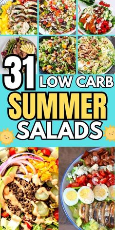 31 low carb summer salads that are delicious and easy to make