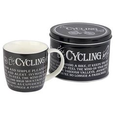 The Cycling Addict Krus i flot Gavedåse - Krus fra The Ultimate Gift for Man hos The Prince Webshop Mugs For Men, Tin Gifts, Dad Mug, The Ultimate Gift, Black And White Design, Ceramic Mugs, Tea Mugs, Gifts In A Mug, World's Best