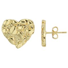 PRICES MAY VARY. 【Product Size】The Gold Heart Shape Nugget Earrings Come In Four Sizes,S (8mm) ,M(10mm),L(12mm) And XL(14mm),So You Can Choose The Size That Suits You Best. 【Rigorous Craftsmanship】Crafted With High-Quality Brass Materials And 14K Gold Plated , These Gold Nugget Stud Earrings Are Designed To Maintain Their Dazzling Shine, To Suitable For Daily Wear. 【Personal Design】14k Gold Nugget Earrings For Men Is A Classic Design, Gold Represents Youth, Passion Sunshine Harvest And Maturity. Gold Nugget Earrings, Cookie Heart, Spooky Basket, Nugget Earrings, Stud Earrings For Men, Earrings For Men, Gold Jewelry Earrings, Gold Nugget, Brass Material