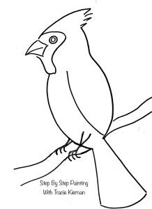 a black and white drawing of a bird sitting on a tree branch with the words stop by