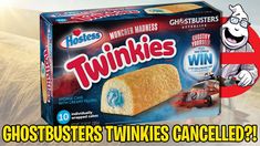 a box of twinkies with an image of a car in the background