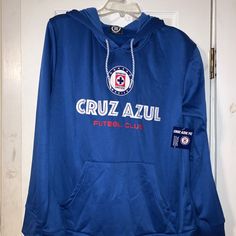 Club De Futbol Cruz Azul Marquee Hoodie Smoke Free Closet Size: Large. Color: Blue. 100% Polyester. Approximate Measurements While Laying Flat. Armpit To Armpit: 23” Shoulder To Bottom Hem(Length): 24” Sleeves: 22” If You “Like” The Item, Try Making An Offer. Please Let Me Know If You Have Any Questions. Thanks For Checking Out My Closet! Sauna Suit, Orange Hoodie, Nike Sweater, Closet Size, Sleeveless Hoodie, Embroidered Hoodie, Blue Hoodie, Drawstring Hoodie, White Sweatshirt