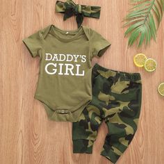 Camo Baby, Hat Headband, Camouflage Shorts, Breathable Clothes, Bodysuit Tops, Headband Outfit, Camo Baby Stuff, Camo Girl