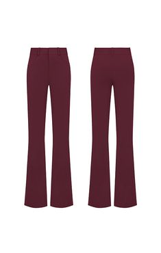 (7-14 business days Pre-Order) Stolen Treasure Sleek slim-fit with center leg seams. Timeless Mid-rise waist Elegantly rounded pockets Concealed front zip fastening Crafted from Polyester Blend Perfectly matches with the Doll Suit Model is Wearing : XS - Burgundy Bust : 31.5 / Waist : 24 / Hip : 35.5 / Height : 178 Model is Wearing : XS - Dusty Pink Bust : 31 / Waist : 24 / Hip : 35n/ Height : 173 Product Details: Professional Dry Clean Composition: 100% Polyester Proudly made in Thailand Made-t Classic Mid-rise Pants With Zip Fly, Solid Color Pants With Zip Fly For Work, Burgundy Workwear Bottoms With Pockets, Classic Fitted Burgundy Bottoms, Solid Color Workwear Pants With Zip Fly, Solid Workwear Pants With Zip Fly, Fitted Burgundy Pants For Work, Tailored Mid-rise Dress Pants For Business, Classic Mid-rise Dress Pants For Business