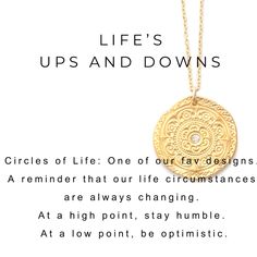 Circles of Life Charm Necklace Silver - MAS Designs Posting Ideas, Be Optimistic, Gold Diamond Earrings Studs, Charm Necklace Silver, Stay Humble, Gold Charm Necklace, Moonstone Beads, Circle Of Life, Hanging Earrings