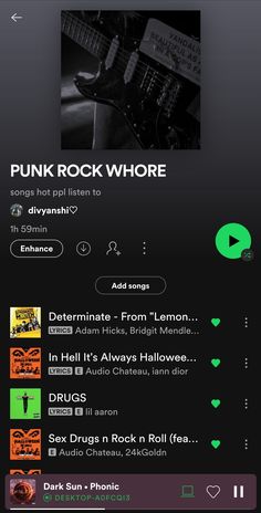 Spotify playlist punk rock aesthetic Rock Playlist Names, Rock Playlist Cover, Rock Spotify Playlist, Vibes Aesthetic Music, Spotify Ideas, Punk Rock Aesthetic, Job Aesthetic, Muzică Rock, Rock Playlist