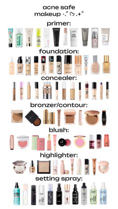 Acne Safe Makeup, Safe Makeup, Makeup Accesories, Makeup Artist Tips