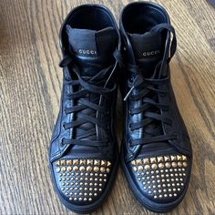 In Great Used Condition! Only Used Few Times For Short Hours! Come With Original Box! Very Comfortable And Fashionable! Shoes Gucci, Gucci Sneakers, Gucci Black, Gucci Shoes, Sneakers Boots, Sneaker Boots, Bootie Boots, Original Box, Ankle Boots