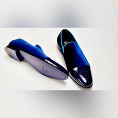 Handmade Premium Shoe, Manufactured With The Finest Leather & Velvet Material, For Your Comfort Size Available Now Is 11, 12,13, 17 Luxury Casual Leather Men's Shoes, Navy Blue Dress Shoes Men, Blue Dress Shoes Men, Navy Blue Dress Shoes, Black Velvet Loafers, Blue Dress Shoes, Green Slippers, Mens Leather Loafers, Black Leather Oxfords