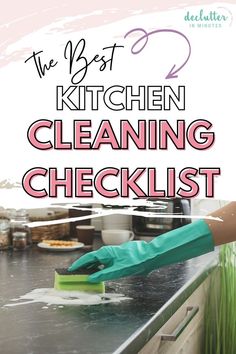 the best kitchen cleaning checklist is here to help you get ready for your next trip