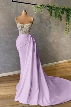 We could custom made 70+ colors all sizes, if you do not not find the color name listed, pls leave message on special instructions to note the exact color you need. Also custom size is available, if you need your dress customized, pls leave your bust, waist, hips barefoot height size in the order remark. Thank you. Purple Mermaid Evening Dress With Sweep Train, Purple Floor-length Mermaid Dress With Sweep Train, Fitted Purple Dress With Long Train, Purple Fitted Dress With Long Train, Purple Mermaid Hem Evening Dress With Sweep Train, Purple Mermaid Dress With Fitted Bodice For Evening, Purple Mermaid Dress With Sweep Train For Prom, Purple Mermaid Hem Gown With Sweep Train, Lavender Fitted Evening Dress