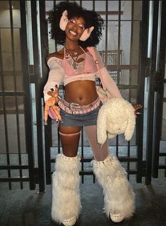 Afro Punk Outfits, Gyaru Fashion, Pink Friday, Big Bag, Punk Outfits, Cute Everyday Outfits, Pink Princess