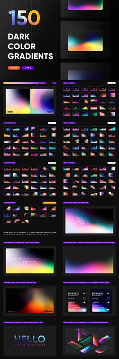 an array of different colored lines on a black background