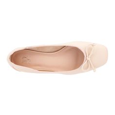 Experience a classic silhouette updated with a bold, squared off toe in our modern, edgy ballet flat. This slip-on style features a cushioned insole for all day comfort and is carefully embellished with a charming bow at the vamp. Made from buttery soft vegan leather, these flats offer a luxurious feel while being eco-friendly. Perfect for adding a touch of sophistication to any outfit, these ballet flats blend timeless elegance with contemporary flair. Olivia Miller, Dress Flats, Fashion To Figure, Closed Toe Shoes, Faux Leather Heels, Black Ballet Flats, Journee Collection, The Vamps, Classic Silhouette