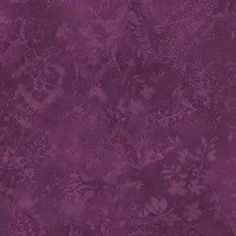 a purple background with flowers and leaves