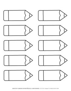 an image of pencils that are lined up in the shape of a rectangle