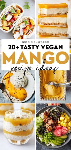 20 tasty vegan mango recipe ideas that are perfect for lunch or desserts