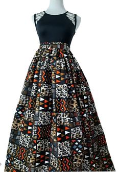 "African Maxi Skirt, African Clothing For Women, Ankara Maxi Skirt, African Plus Size Skirt, Maxi Skirt With Pockets, African Gift For Her, This authentic African Print Maxi skirt is simply breathtaking!! This African Maxi Skirt is rich variety of color! It is simply elegant, gorgeous, beautiful and will keep all attention on you! This High waisted ankara maxi skirt is custom made and is available in all sizes! Listing is for skirt ONLY. It does not include matching kimono top. Please convo if y Fitted Black Printed Skirt, Ankara Maxi Skirt, African Maxi Skirt, Maxi Skirt With Pockets, African Print Maxi Skirt, African Gifts, Plus Size Skirt, African Print Skirt, Skirt Maxi