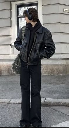 Masc Fashion, Mens Outfit Inspiration, Cool Outfits For Men, Looks Black, Streetwear Men Outfits