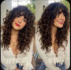 Curly Shag, Natural Curly Hair Cuts, Haircuts For Women Over 50, Hoco Hair Styles, Curly Hair Photos, Curly Bangs, Hairstyles And Haircuts, Haircuts For Curly Hair, Beautiful Hairstyles