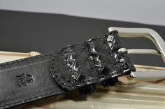 Caracteristics : Model : B- PYTHON Black Shiny Genuine Python Snake Skin ( build with only 1 entire piece of skin ) This belt is slightly padded, including 2 fix keepers also slightly padded Color : BLACK Shiny Handmade Width : 35 mm Length : 90 - 95 - 100 - 105 - 110 - 115 Thickness : aprox. 4 mm Waterproofed : NO Buckle : Inox steel brushed - FREE INCLUDED PLEASE CHECK YOUR SIZE CAREFULLY - WE THEREFORE HAVE INCLUDED A PHOTO IN THE LAST PICTURE TO AVOID MISTAKES WHILE ORDERING IF YOU ARE NOT S Designer Black Belt Buckles With Belt Included, Black Leather Belt Buckles As Gift, Designer Adjustable Black Belt, Black Rectangular Belt For Formal Occasions, Elegant Handmade Adjustable Belt, Elegant Handmade Belt Buckles As Gifts, Black Shiny Dress, Valentines Day Fashion, Nice Belts