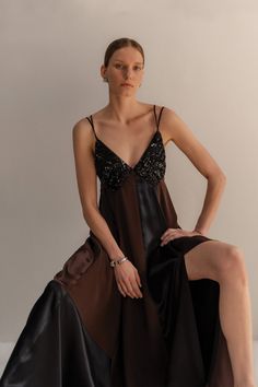 Shop the Magdalena Dress by Heirlome | Official Site Sara Dress, Resort 2024, Elsa Dress, Modern Feminine, Silk Maxi Dress, Luxury Dress, Silk Crepe, Silk Chiffon, Luxury Women