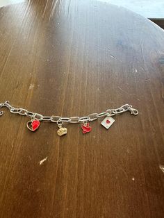 QUEEN OF HEARTS themed bracelet Heart Themed, Katy Tx, Queen Of Hearts, Charm Bracelets, Arm Band, Beauty Book, Jewelry Bracelets, Accessory Gift, Charm Bracelet