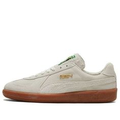 PUMA Unisex Army Trainer Bonanza Sneakers Ivory 381228-01 (SNKR/Retro/Skate/Low Top) Cream Leather Casual Skate Shoes, Casual Cream Leather Skate Shoes, Beige Rubber Sole Skate Shoes For Streetwear, Beige Skate Shoes With Rubber Sole For Streetwear, Cream Leather Skate Shoes With Gum Sole, Urban Cream Sneakers With Round Toe, Sporty Cream Skate Shoes With Vulcanized Sole, Cream Skate Shoes With Rubber Sole And Round Toe, Cream Skate Shoes With Round Toe And Rubber Sole