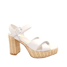 New Without Box, Jeffrey Campbell Platform Sandal White Women's 10 Msrp $200. Crossband Rattan Platform Sandal. Runs Small Square Toe Whicker Platform/Block Heel 4" Heel, 1.5" Platform Leather Upper, Leather Lining, Synthetic Sole Velcro-Closure/Faux Buckle Cottagecore Picni 3242 Features: Sandals Size: Womens 10 Condition: New Without Tags Ships Within 1 Business Day Accepting Offers Leather Platform Heels For Vacation, Leather Heels With Stacked Heel For Vacation, Leather Heels With Woven Sole And Ankle Strap, Leather Ankle Strap Heels For Vacation, Spring Vacation Leather Heels, White Heels With Woven Sole For Vacation, Chic White Heels With Woven Sole, Leather Heels With Woven Sole For Vacation, White Heels With Woven Sole