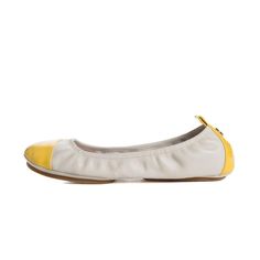 Add a pop of color to your shoe collection with the addition of these fabulous cream and yellow flats! The neutral cream, colored leather perfectly contrasts the bright neon yellow shade of glossy patent leather for a versatile design that can essentially be worn during just about any season. Pair them with your favorite jeans and a simple white shirt for a weekend look or wear them with a cream dress paired with a grey cardigan for a polished look. These flats feature our signature Eight Royale Yellow Flats, Yellow Cream, Grey Cardigan, Simple White, Colored Leather, Shades Of Yellow, Cream Dress, Neon Yellow, Polished Look