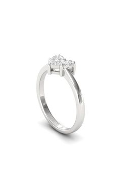 Item Code RN-11 Metal Type White Gold Metal Karat 18 kt Diamond Natural Diamond Shape Heart (Illusion Cut) Diamond Ct 0.50 ct Diamond Color FG Diamond Clarity VS This stunning ring is a true masterpiece, featuring a breathtaking solitaire design that is sure to take your breath away. The Heart illusion cut diamonds are expertly set in 18k gold, creating a sparkling and sophisticated look. The intricate details of the ring are inspired by nature, and the solitaire design gives it a unique and ele Classic Heart Ring With Vvs Clarity, Classic Heart Ring With High Clarity, Cubic Zirconia Heart Ring With Prong Setting, Diamond White Solitaire Heart Ring For Anniversary, Classic Diamond Heart Ring In Diamond White, Classic Solitaire Diamond Ring For Valentine's Day, Classic Round Cut Diamond Ring For Valentine's Day, Brilliant Cut Diamond Heart Ring, Heart Ring With Prong Setting And Round Cut