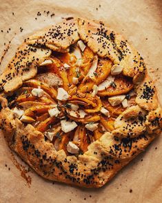 Vegan Butternut Galette with Apples & Black Pepper Crust | The First Mess Butternut Galette, Mushroom Polenta, Recipes For Entertaining, Gluten Free Crust, Roasted Fennel, Nigella Seeds, Vegan Holidays