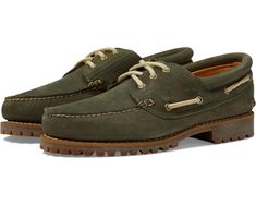 Timberland Authentics 3 Eye Classic Lug | Zappos.com Timberlands Shoes, 3rd Eye, Timberland Mens, Classic Sneakers, Mens Casual Shoes, 360 Degree, Custom Fit, Boat Shoes, Dark Green