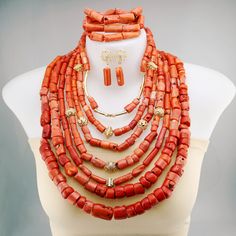 Material: Coral Style: African bead Items included: Necklace / Bracelet / Earring Packing: 1 necklace + 1 bracelet + earring (1 pair)   3. If  the photo are 100% completed reflect of products color ? Sometimes due to lighting environment on taking photo, the different monitor of PC or mobile screen may be a little difference on Color deviation , Which is also quite normal. We insisted real taking photo of products for display. If you have further question, please contact us through&nbs High Quality Nature, African Beads Necklace, Jewerly Set, Coral Beads Necklace, Mobile Screen, Coral Jewelry, African Beads, African Jewelry, Beaded Accessories