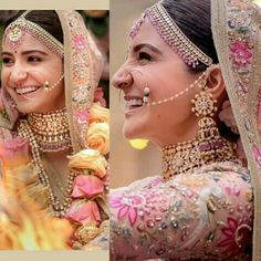 Can't take my eyes off! #anushkasharma #sabyasachibride Anushka Sharma Wedding, Virushka Wedding, Wedding Jewelry Indian, Indian Wedding Jewellery, Jewelry Indian Wedding, Bridal Jewellery Inspiration, Sabyasachi Bride, Gold Jewelry Outfits, Bridal Poses