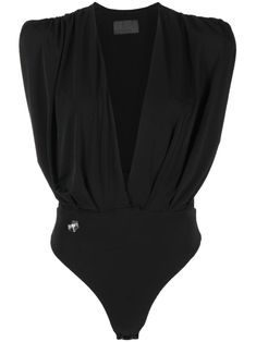 Plunge Neck Blouse, Casual Trendy Outfits, Awesome Tattoos, V Neck Bodysuit, Bodysuit Black, Airport Fashion, Just A Reminder, Philipp Plein, Bridesmaids Dresses