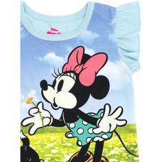 Step into a world of enchantment with the Disney Minnie Mouse Floral Outfit Set for little girls, designed to sprinkle a touch of magic into everyday adventures! This charming set includes:

- Size: 7-8
- Color: Sea
- Gender: Female
- Material: Soft, lightweight fabric for ultimate comfort
- Features: Short sleeve tee with flutter sleeves and vibrant Disney artwork featuring Minnie Mouse and Figaro amidst daisies

Perfect for playful days, this outfit boasts an easy-to-dress design that makes ge Playful Mickey Mouse Tops For Summer, Playful Summer Tops With Mickey Mouse, Terry Shorts Outfit, Mickey Mouse Short Sleeve Summer Top, Cute Minnie Mouse T-shirt For Summer, Short Sleeve Minnie Mouse T-shirt For Spring, Disney Minnie Mouse Summer Tops, Minnie Mouse Short Sleeve T-shirt For Spring, Spring Cotton T-shirt With Minnie Mouse