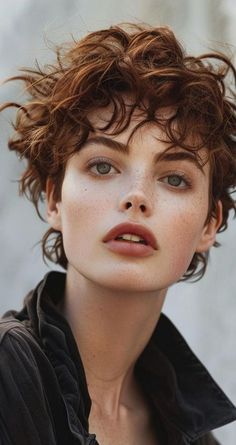 Step up your hair game with these 30 curly pixie styles, perfect for adding a touch of sophistication to your natural curls without sacrificing convenience. Short Haircuts For Curly Hair, Short Textured Hair, Wavy Pixie, Curly Pixie Haircuts, Trendy Bob Hairstyles, Face References, Short Haircut Styles, Curly Pixie Cuts, Bob Hairstyles With Bangs