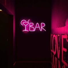 #NeonLightSigns #BrightIdeas #NeonSigns #BrightIdeas Neon Bar Lights, Bar Lights, Neon Bar Signs, Open Sign, Open Signs, Led Tubes, Display Cases, Led Neon Lighting, Bar Sign