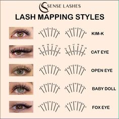 #makeup #eyes #eyeliner #lashes Lash Extensions Patterns, All Types Of Lash Extensions, Beginner Lash Mapping Classic, Russian Eyelash Extensions Mapping, Classic Eyelash Mapping, Hybrid Open Eye Lash Extensions Map, Spiky Lash Extensions Map, 18mm Lash Extensions Map, Eye Lash Cluster Maps